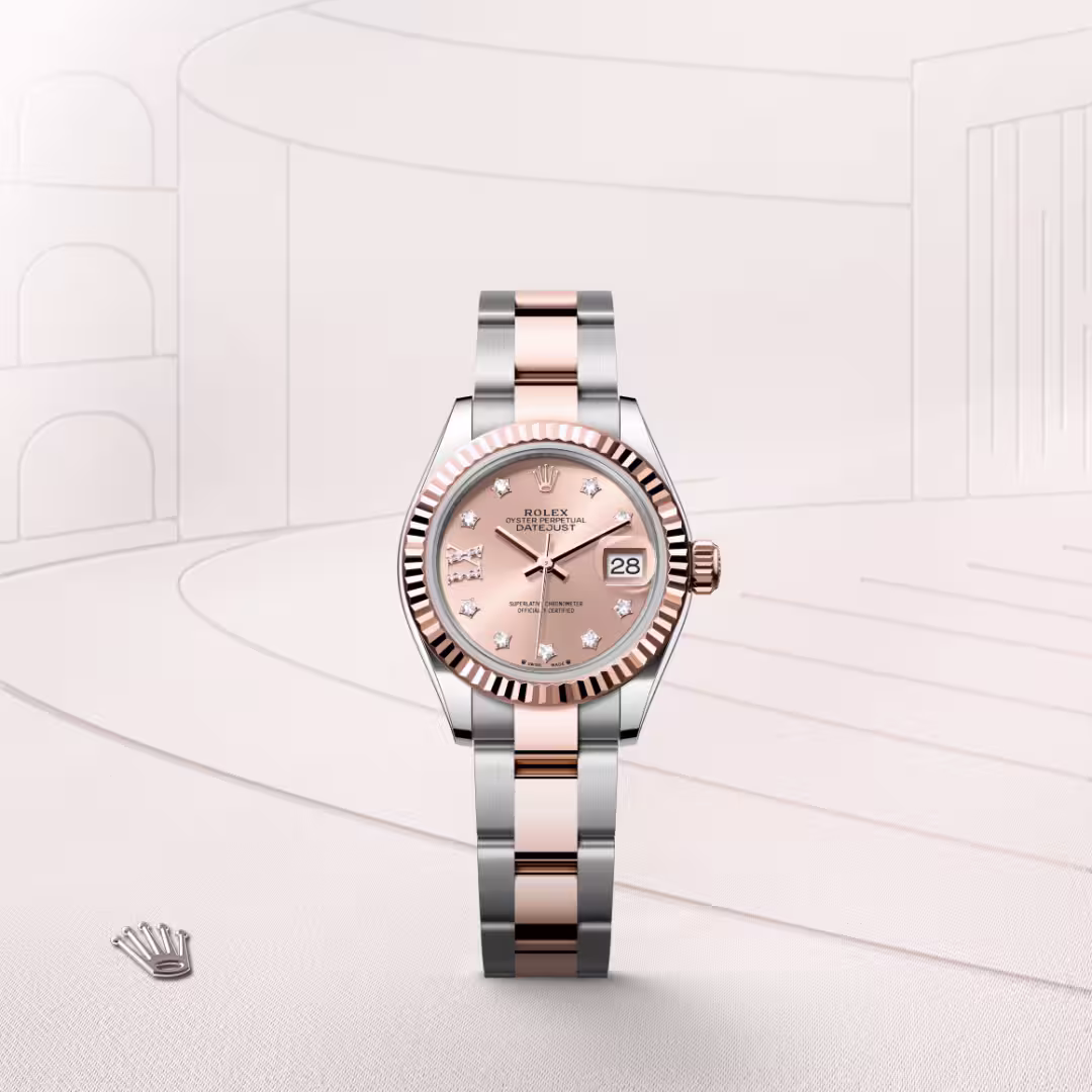 Rolex Lady-Datejust Everose Rolesor - combination of Oystersteel and Everose gold M279171-0028 - Rolex Boutique Sentosa