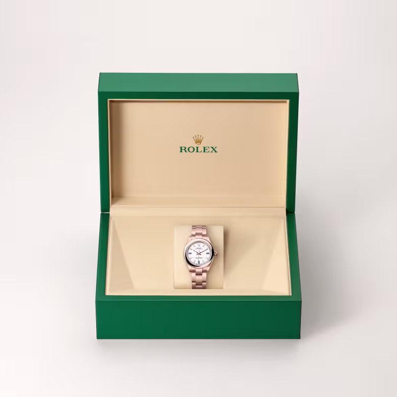Rolex Oyster Perpetual 18 ct Everose gold M276205-0002 - Rolex Boutique Sentosa