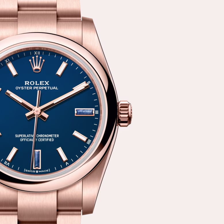 Rolex Oyster Perpetual 18 ct Everose gold M124205-0002 - Rolex Boutique Sentosa