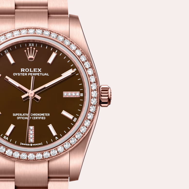Rolex Oyster Perpetual 18 ct Everose gold M124245RBR-0001 - Rolex Boutique Sentosa