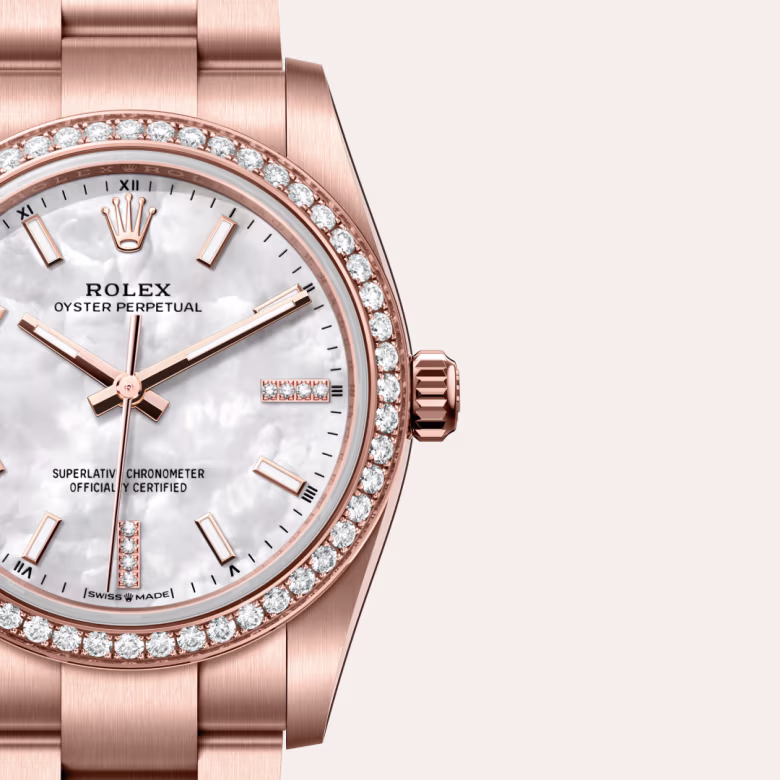 Rolex Oyster Perpetual 18 ct Everose gold M124245RBR-0002 - Rolex Boutique Sentosa