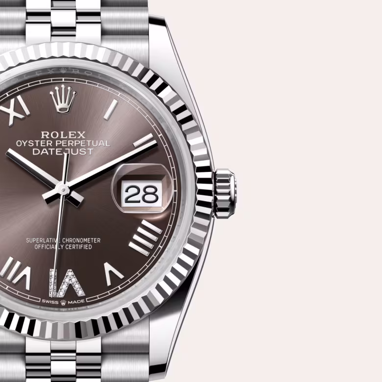Rolex Datejust White Rolesor - combination of Oystersteel and white gold M126234-0071 - Rolex Boutique Sentosa
