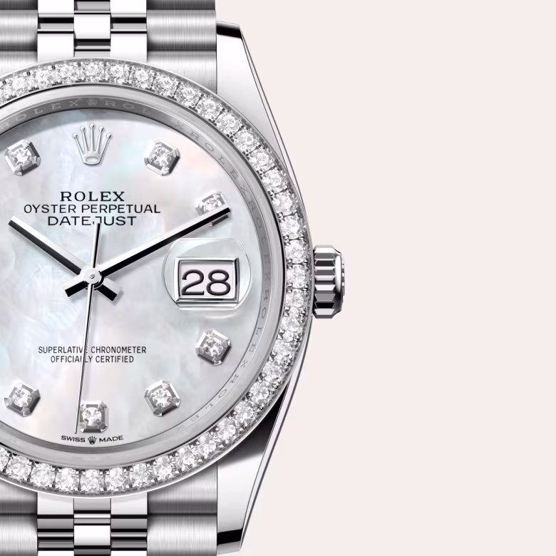 Rolex Datejust White Rolesor - combination of Oystersteel and white gold M126284RBR-0011 - Rolex Boutique Sentosa