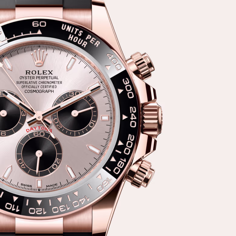 Rolex Cosmograph Daytona 18 ct Everose gold M126515LN-0006 - Rolex Boutique Sentosa
