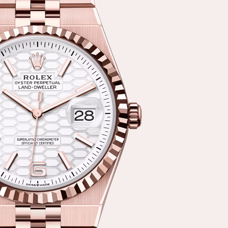 Rolex Land-Dweller 18 ct Everose gold M127235-0001 - Rolex Boutique Sentosa