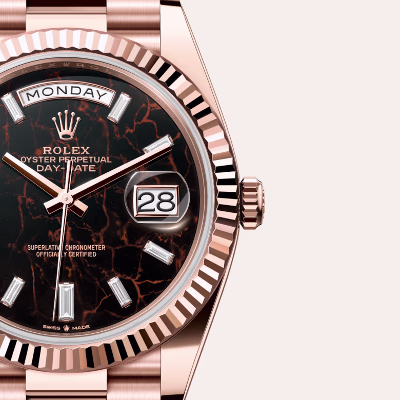 Rolex Day-Date 18 ct Everose gold M228235-0045 - Rolex Boutique Sentosa
