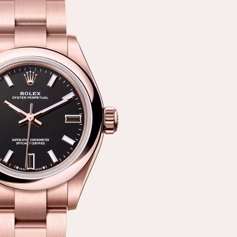 Rolex Oyster Perpetual 18 ct Everose gold M276205-0001 - Rolex Boutique Sentosa