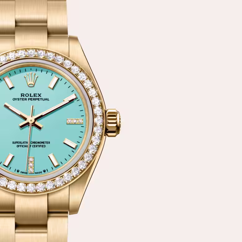 Rolex Oyster Perpetual 18 ct yellow gold M276248RBR-0001 - Rolex Boutique Sentosa