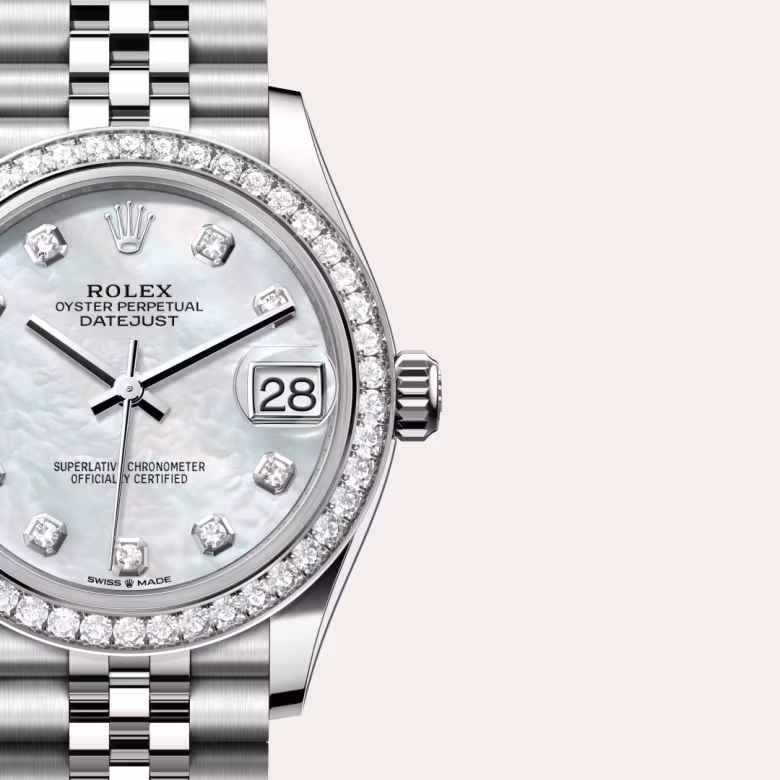 Rolex Datejust White Rolesor - combination of Oystersteel and white gold M278384RBR-0008 - Rolex Boutique Sentosa