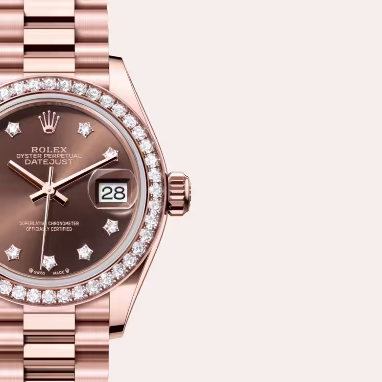 Rolex Lady-Datejust 18 ct Everose gold M279135RBR-0001 - Rolex Boutique Sentosa
