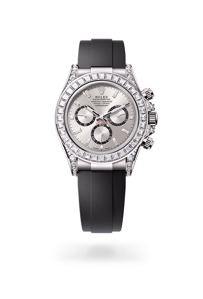 Rolex Cosmograph Daytona 18 ct white gold with lugs set with diamonds M126539TBR-0002 - Rolex Boutique Sentosa