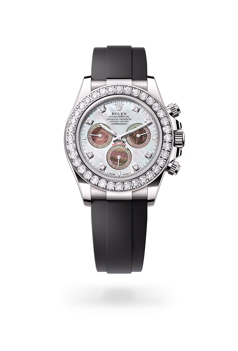 Rolex - Cosmograph Daytona - Oyster, 40 mm, white gold and diamonds M126589RBR-0001