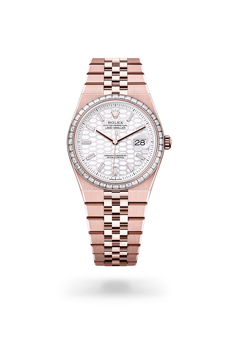 Rolex - Land-Dweller 36 - Oyster, 36 mm, Everose gold and diamonds M127285TBR-0002