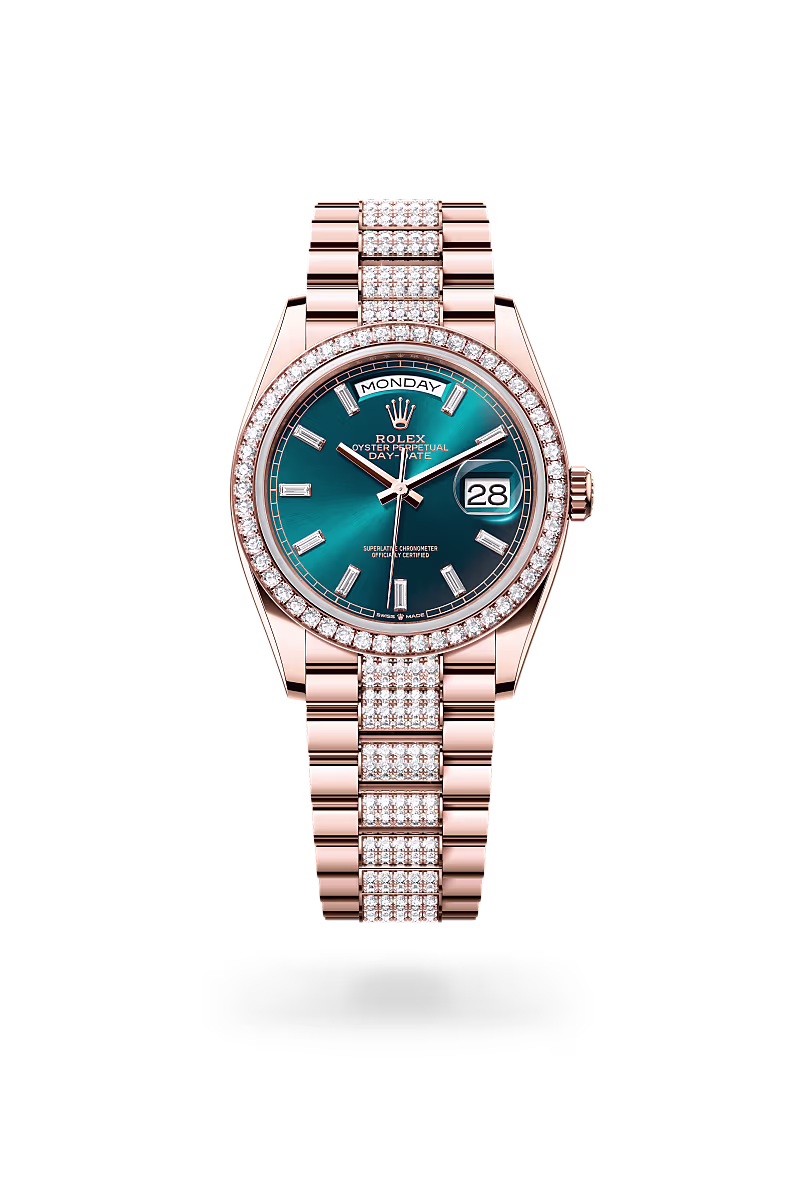 Rolex Day-Date 18 ct Everose gold M128345RBR-0084 - Rolex Boutique Sentosa
