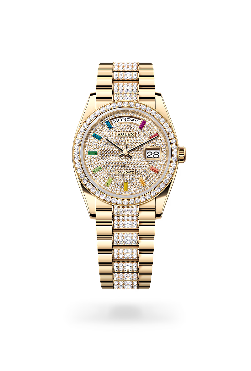Rolex - Day-Date 36 - 36 mm, Oyster, yellow gold and diamonds M128348RBR-0031