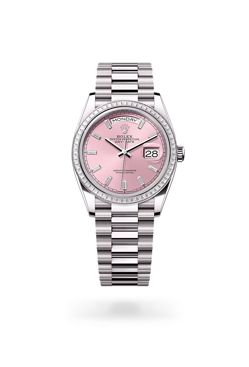 Rolex - Day-Date 36 - Oyster, 36 mm, white gold and diamonds M128399TBR-0029