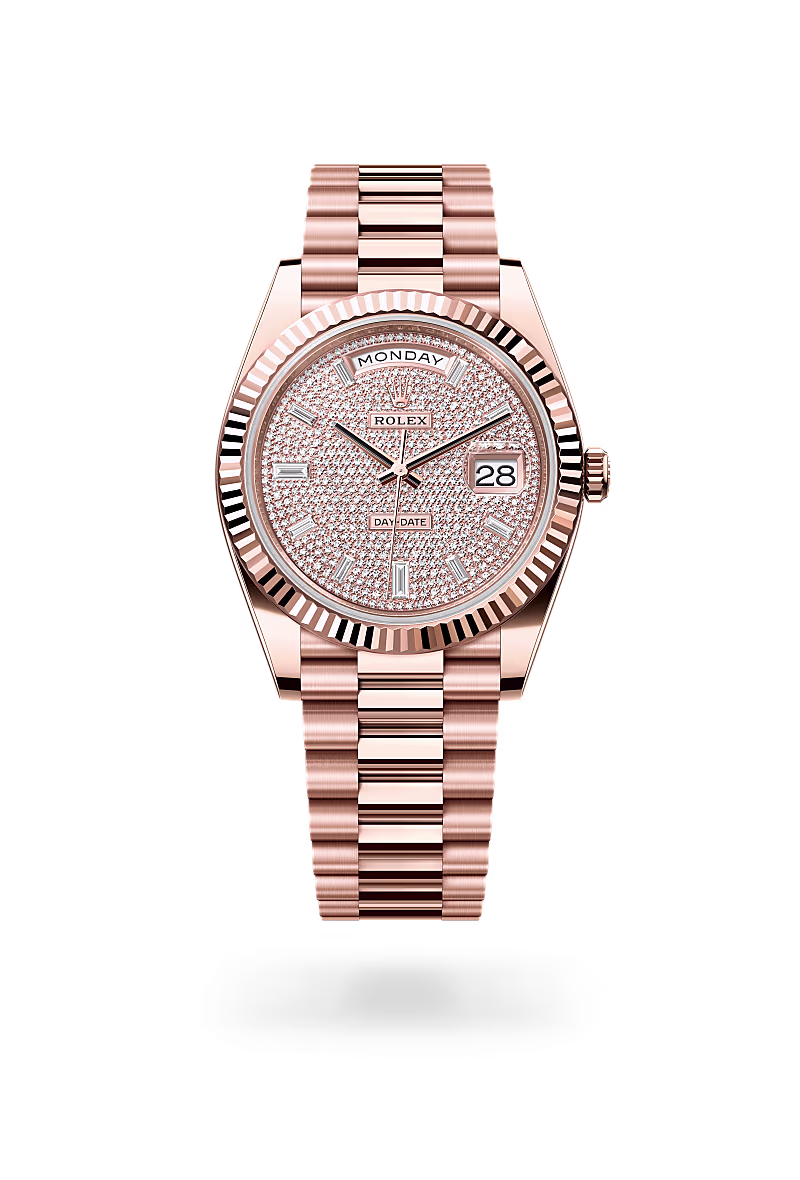Rolex Day-Date 18 ct Everose gold M228235-0036 - Rolex Boutique Sentosa