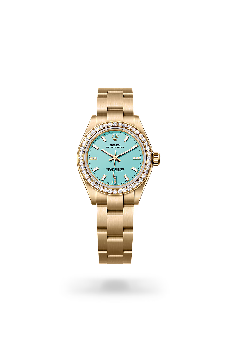 Rolex Oyster Perpetual 18 ct yellow gold M276248RBR-0001 - Rolex Boutique Sentosa