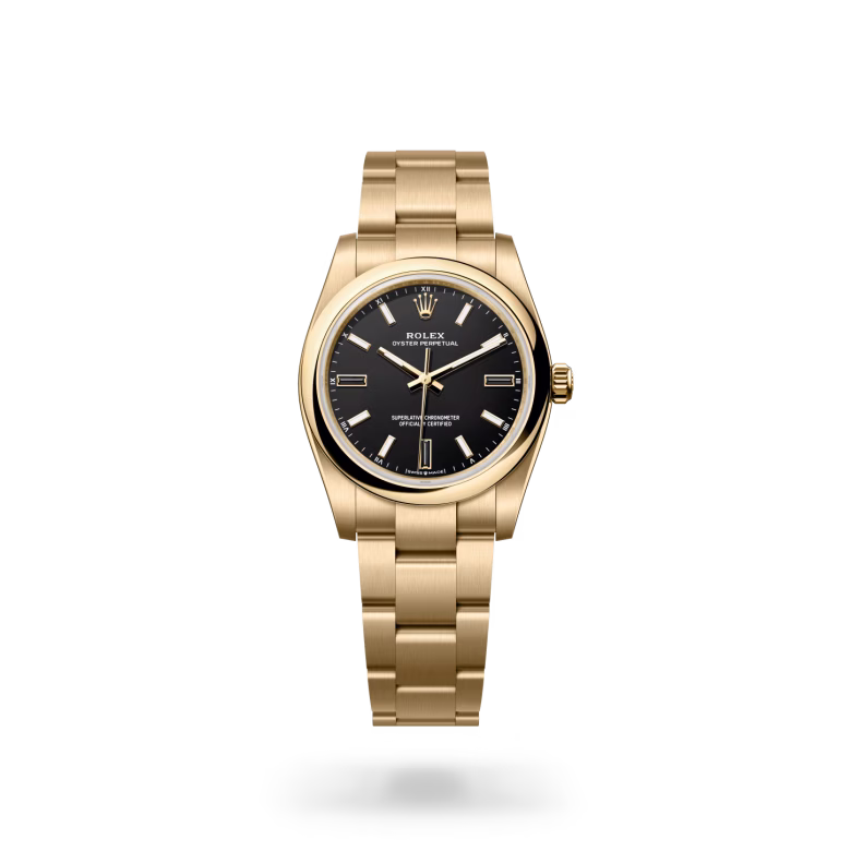 Rolex Oyster Perpetual 18 ct yellow gold M124208-0001 - Rolex Boutique Sentosa