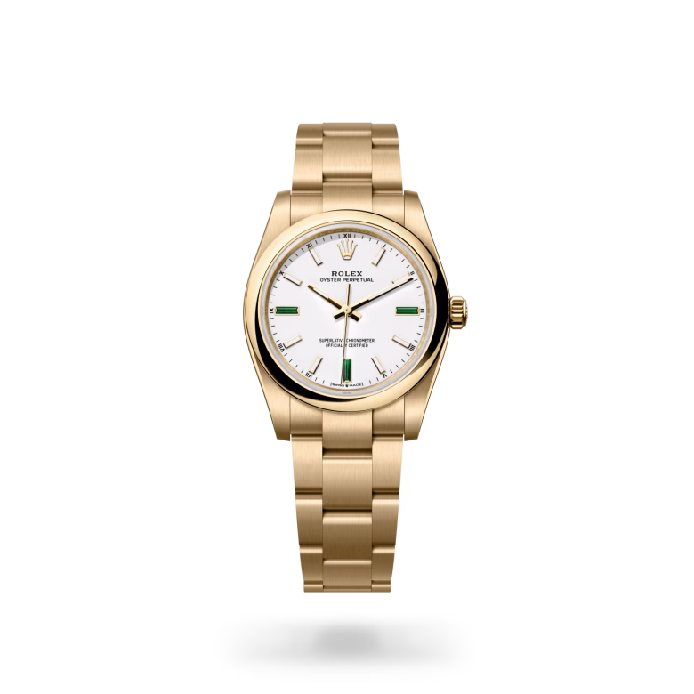 Rolex Oyster Perpetual 18 ct yellow gold M124208-0002 - Rolex Boutique Sentosa