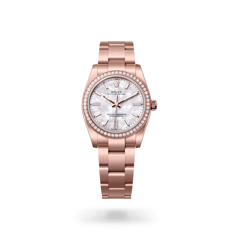 Rolex Oyster Perpetual 18 ct Everose gold M124245RBR-0002 - Rolex Boutique Sentosa