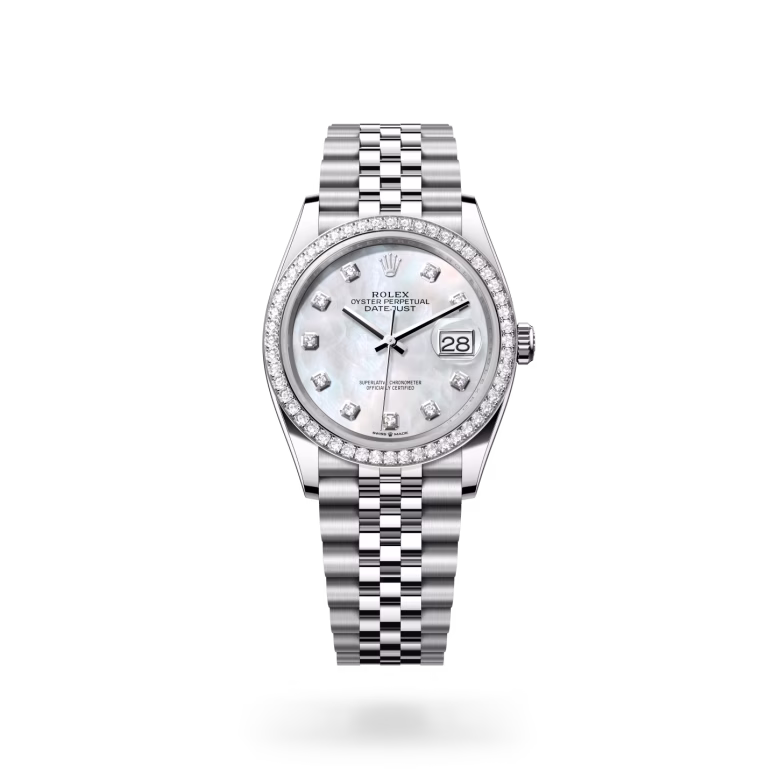Rolex Datejust White Rolesor - combination of Oystersteel and white gold M126284RBR-0011 - Rolex Boutique Sentosa