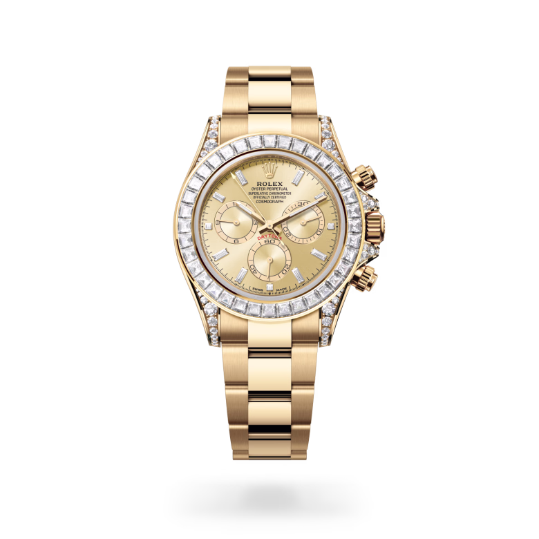 Rolex Cosmograph Daytona 18 ct yellow gold with lugs set with diamonds M126598TBR-0001 - Rolex Boutique Sentosa