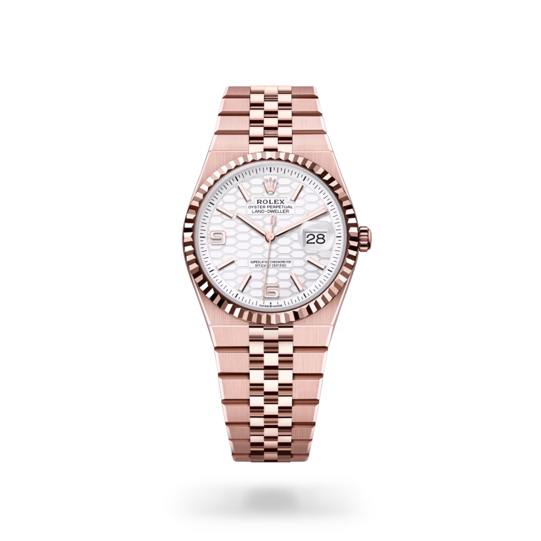 Rolex Land-Dweller 18 ct Everose gold M127235-0001 - Rolex Boutique Sentosa