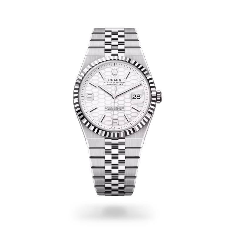 Rolex Land-Dweller White Rolesor - combination of Oystersteel and white gold M127334-0001 - Rolex Boutique Sentosa