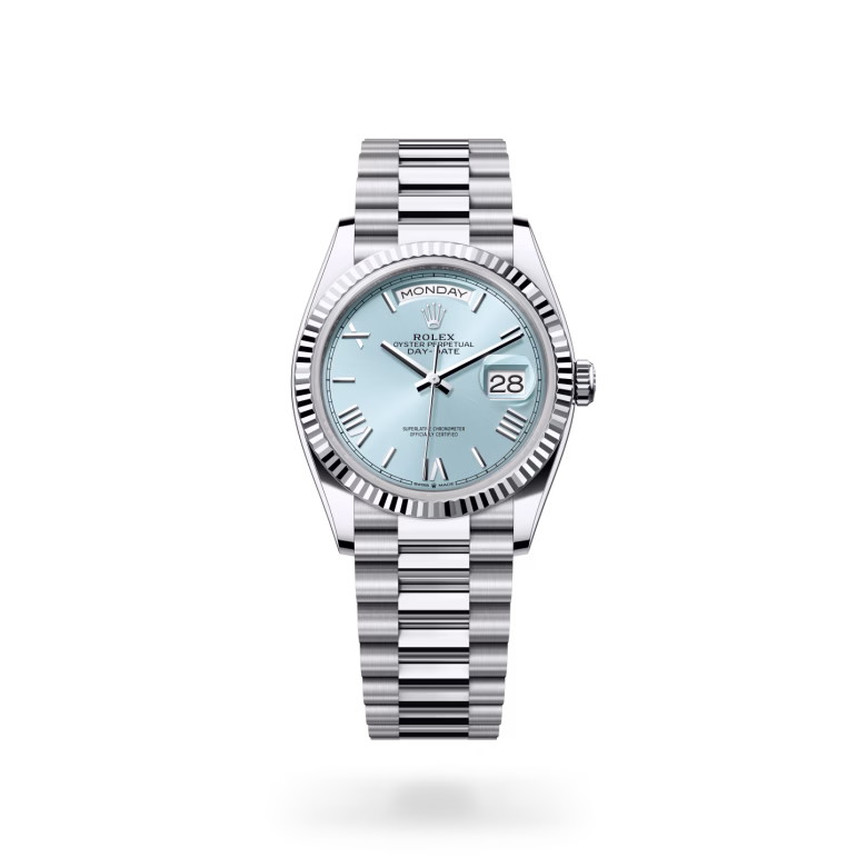 Rolex Day-Date Platinum M128236-0018 - Rolex Boutique Sentosa