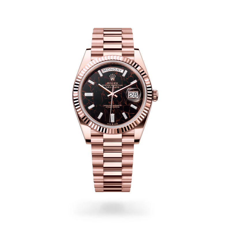 Rolex Day-Date 18 ct Everose gold M228235-0045 - Rolex Boutique Sentosa
