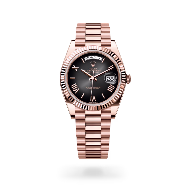 Rolex Day-Date 18 ct Everose gold M228235-0055 - Rolex Boutique Sentosa