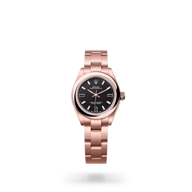 Rolex Oyster Perpetual 18 ct Everose gold M276205-0001 - Rolex Boutique Sentosa