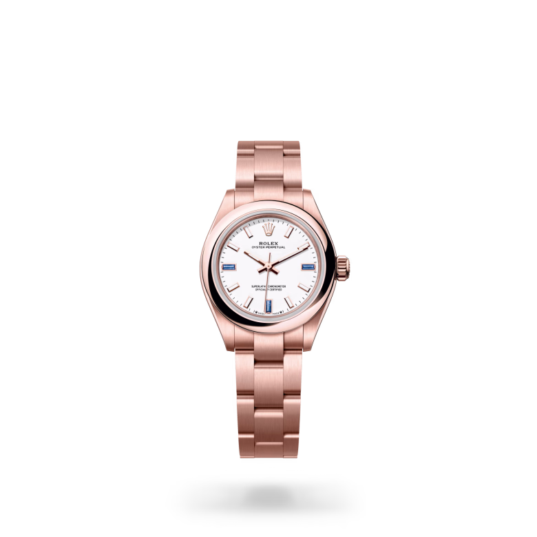 Rolex Oyster Perpetual 18 ct Everose gold M276205-0002 - Rolex Boutique Sentosa