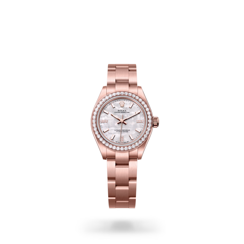 Rolex Oyster Perpetual 18 ct Everose gold M276245RBR-0001 - Rolex Boutique Sentosa