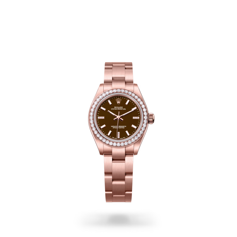 Rolex Oyster Perpetual 18 ct Everose gold M276245RBR-0002 - Rolex Boutique Sentosa