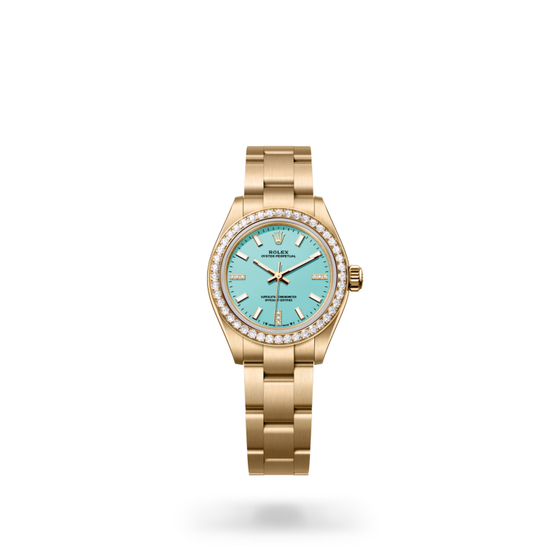 Rolex Oyster Perpetual 18 ct yellow gold M276248RBR-0001 - Rolex Boutique Sentosa