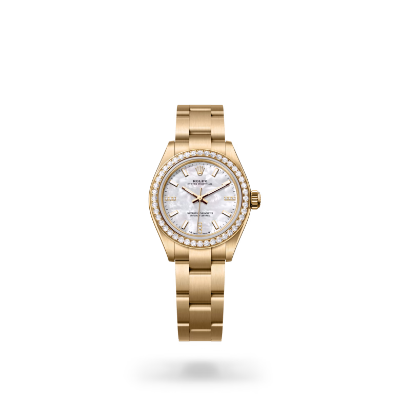 Rolex Oyster Perpetual 18 ct yellow gold M276248RBR-0002 - Rolex Boutique Sentosa
