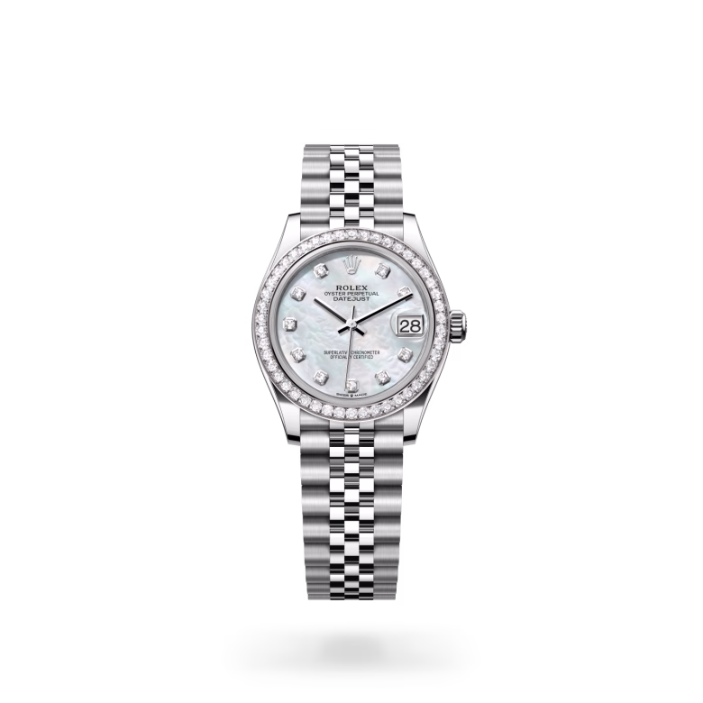 Rolex Datejust White Rolesor - combination of Oystersteel and white gold M278384RBR-0008 - Rolex Boutique Sentosa